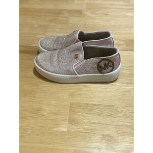 Michael Kors Kids' Pink Glitter Slip On‎ Sneakers Shoes Size 9